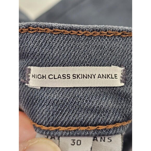 James Jeans 30 High Class Skinny Ankle High Rise Denim Blue Pants Stretch EUC - Picture 5 of 8